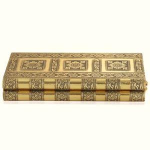 Handcrafted Jewelry box, mirror& hook closuse